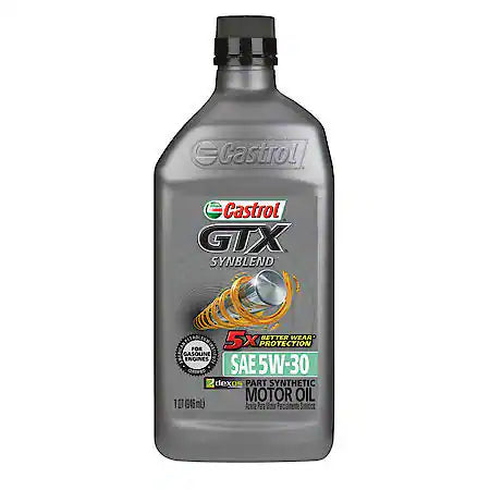 Castrol GTX SYNBLEND 5W-30 Synthetic Blend Motor Oil (1 Quart)