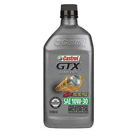 Castrol GTX SYNBLEND 10W-30 Synthetic Blend Motor Oil (1 Quart)