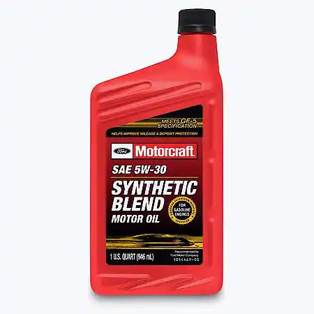 Motorcraft Synthetic Blend 5W30 Motor Oil: Original Equipment for Ford Motor Company Vehicles, 1 Quart