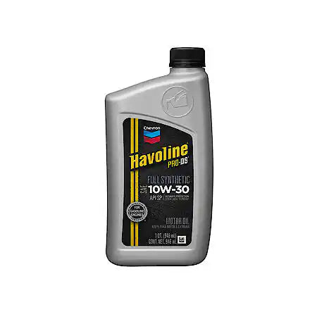 Havoline Pro-DS Fully Synthetic 10W-30 Motor Oil: Designed To Protect Against Contamination, 1 Quart