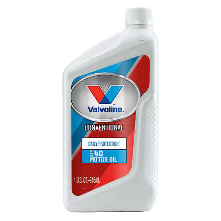 Valvoline Daily Protection Conventional SAE 40 Motor Oil: Maximizes Engine Life, 1 Quart