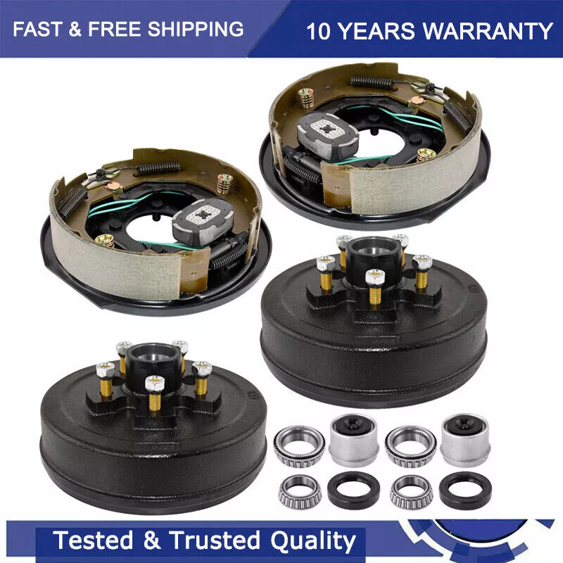 5 on 5 Trailer Hub Drum Kits with 10"X2-1/4" Electric brakes for 3500 lbs axle