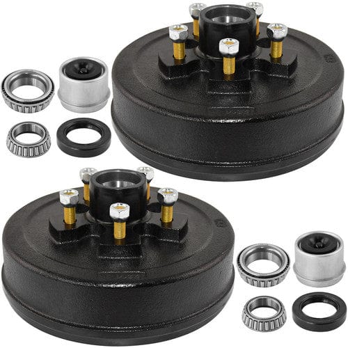5 on 5 Trailer Hub Drum Kits with 10"X2-1/4" Electric brakes for 3500 lbs axle