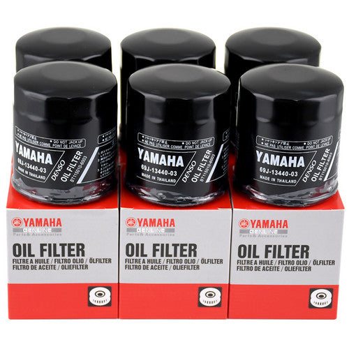 Yamaha Oil Filter 69J-13440-03-00, 69J-13440-01-00, 6pcs
