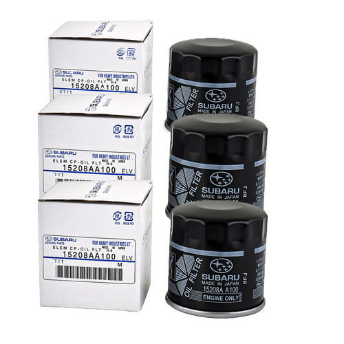 Subaru 15208AA100 Oil Filter 3-Pack for Impreza Legacy Outback Forester