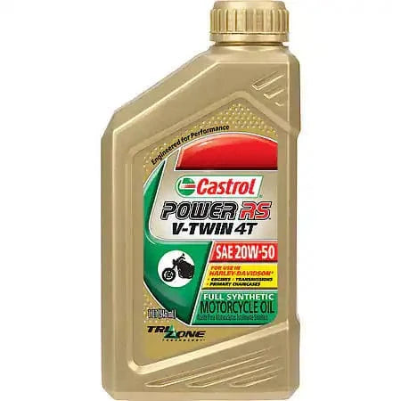 Castrol Power RS V-Twin 4T 20W-50 Full Synthetic Motorcycle Oil (1 Quart)
