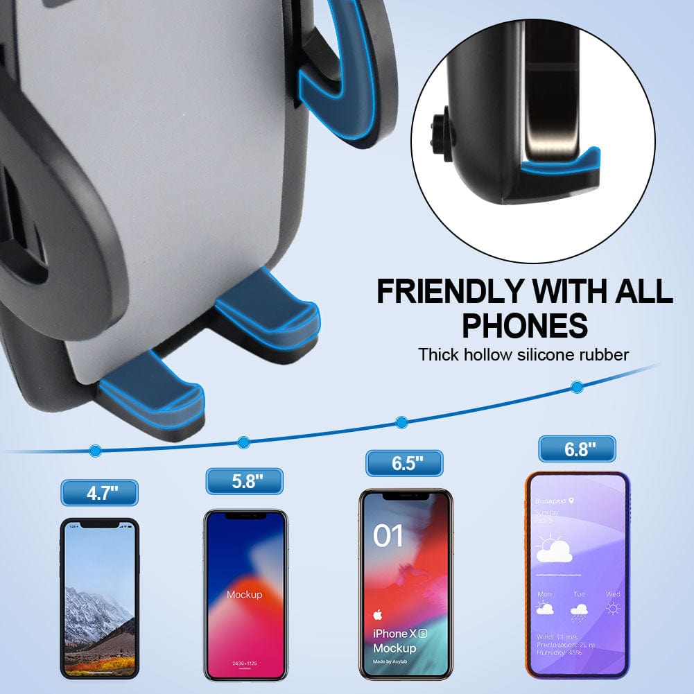 Car Phone Holder Mount [Flexible Gooseneck Long Arm] Phone Mount for Car Holder Windshield [Washable Strong Suction Cup] Cell Phone Holder Car Mount for All iPhone Android Smartphone