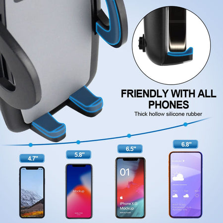 Car Phone Holder Mount [Flexible Gooseneck Long Arm] Phone Mount for Car Holder Windshield [Washable Strong Suction Cup] Cell Phone Holder Car Mount for All iPhone Android Smartphone