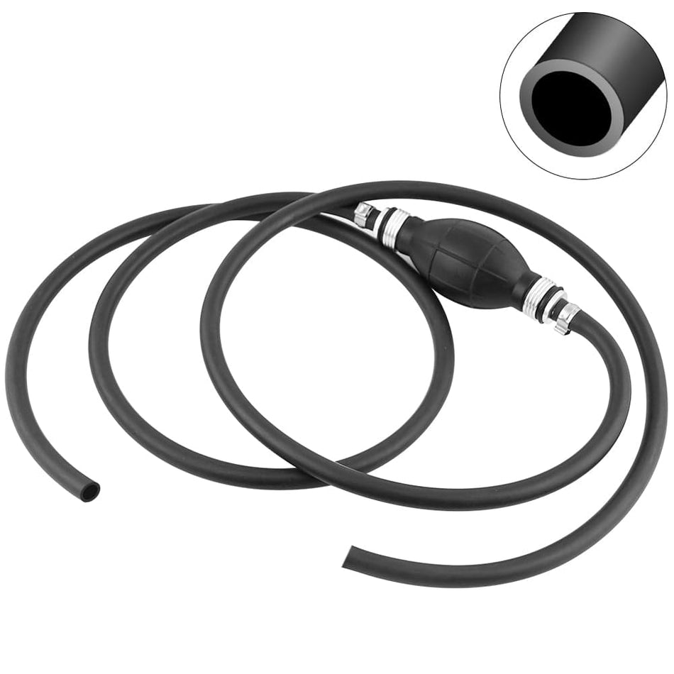 Fuel Line Assembly, 5/16" Marine Outboard Boat Tank Hose Fuel Hose Line Assembly with Primer Bulb 6FT