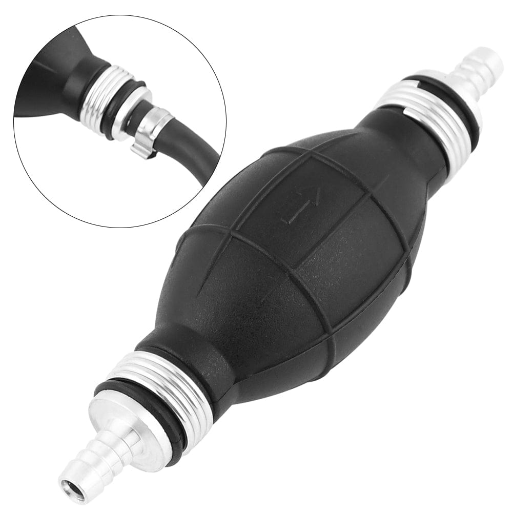 Hand Fuel Line Outboard Primer Bulb Assembly Kit w/ Connector for Motor Vehicle Marine Boat, 5/16" 8mm Fuel Line Hose (7FT)