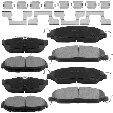Ford Mustang Ceramic Brake Pads 2011-2014 | Front & Rear Set with Hardware