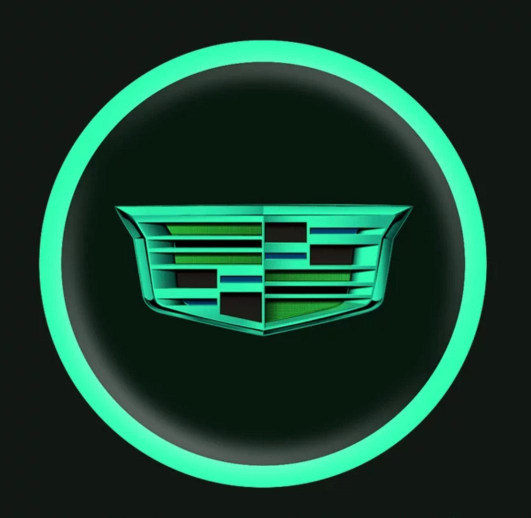 Vehicle emblem sticker Night glow 2 pcs