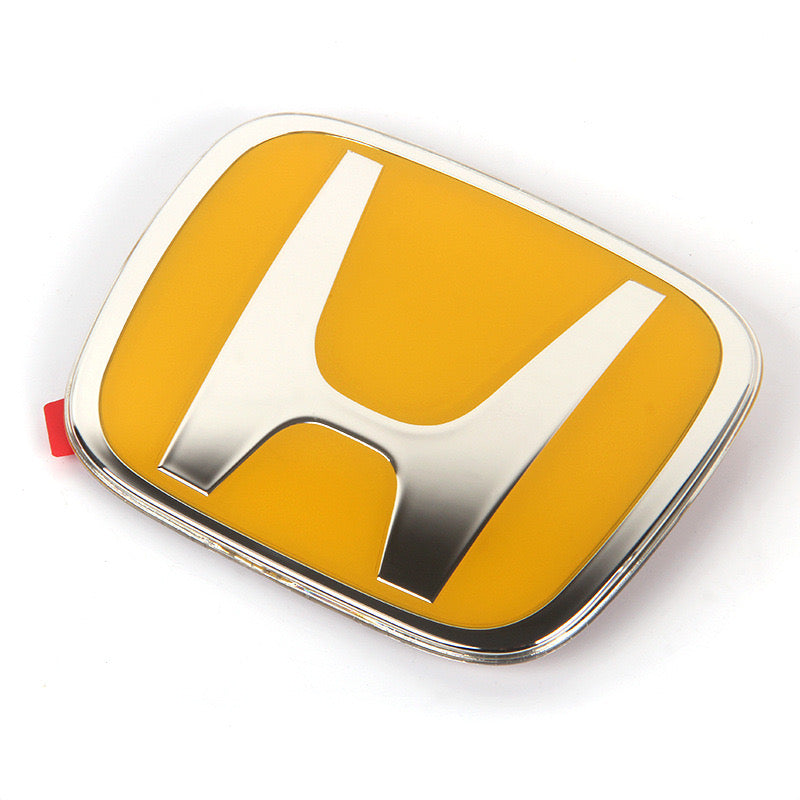 Honda Emblem - Civic FIT 75700-SNW-003, Yellow