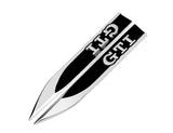 Volkswagen GTI Fender Emblem Silver and Black