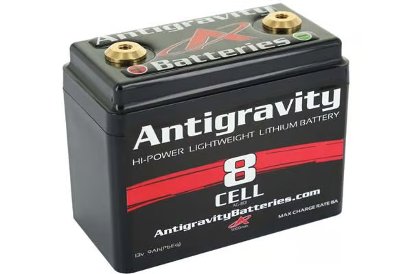 AntiGravity Lithium Ion Automotive Batteries & Accessories Small Case 8-Cell - 240 CA, 11 Ah (Pb Eq) - 4.25 x 2.25 x 3.75 in