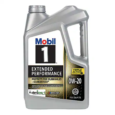 Mobil 1 Extended Performance Full Synthetic Motor Oil 0W-20, 5 Quart