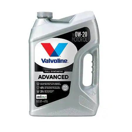 Valvoline Advanced Full Synthetic 0W-20 Motor Oil: Maximizes Engine Life, 5 Quart