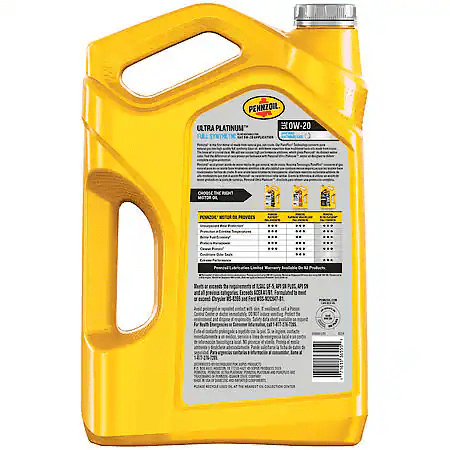 Pennzoil Pennzoil Ultra Platinum Full Synthetic 0W20