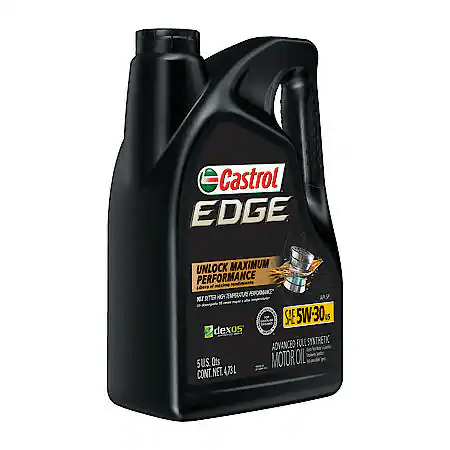 Castrol EDGE 5W-30 Advanced Full Synthetic Motor Oil: 5 Quart