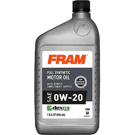 FRAM Full Synthetic 0W-20 Motor Oil: 1 Quart