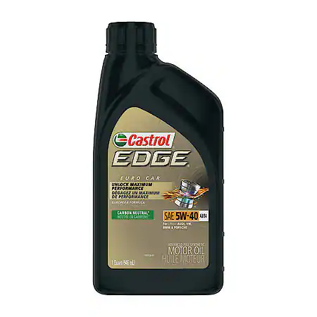 Castrol EDGE Euro Car 5W-40 A3/B4 Full Synthetic Motor Oil 1 Quart