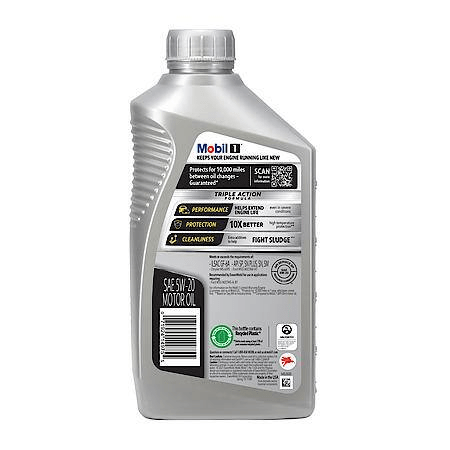 Mobil 1 Advanced Full Synthetic 5W-20 Motor Oil, 1 Quart