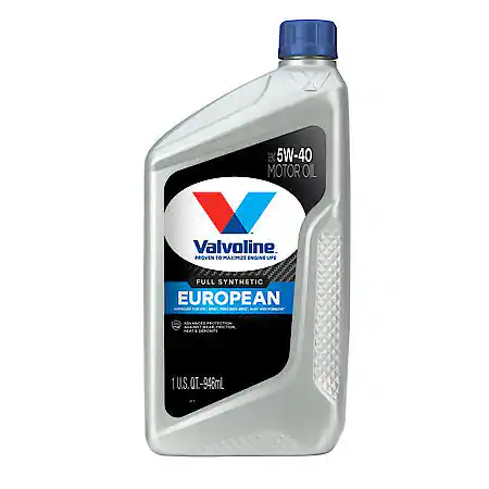 Valvoline European Vehicle Full Synthetic 5W-40 Motor Oil: For Gasoline & Diesel Engines, 1 Quart