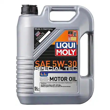 LIQUI MOLY SpecialTec Long Life Full Synthetic 5W-30 Motor Oil: Offers Optimal Cleanliness, 5 Liter