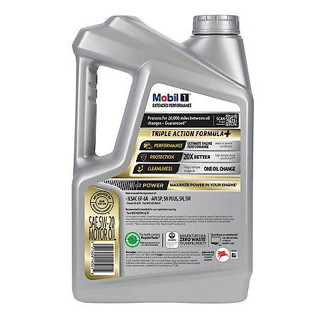 Mobil 1 Extended Performance Full Synthetic Motor Oil 5W-20, 5 Quart