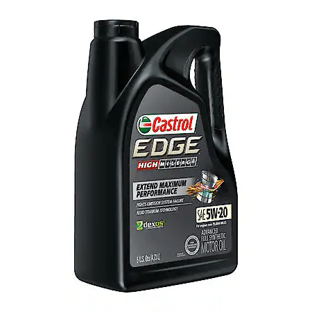 Castrol EDGE High Mileage 5W-20 Advanced Full Synthetic Motor Oil: 5 Quart