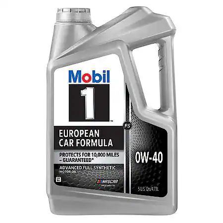 Mobil 1 FS European Car Formula Full Synthetic Motor Oil 0W-40, 5 Quart