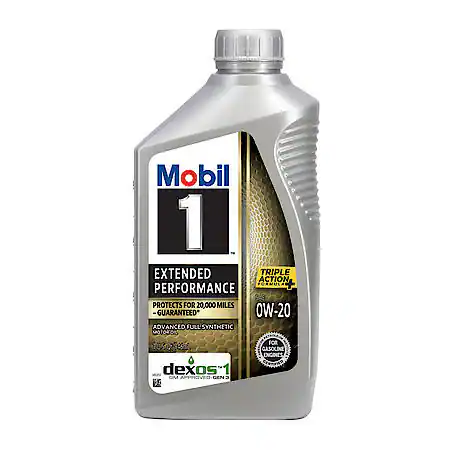 Mobil 1 Extended Performance Full Synthetic Motor Oil 0W-20, 1 Quart