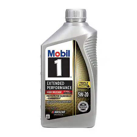 Mobil 1 Extended Performance High Mileage Full Synthetic Motor Oil 5W-20, 1 Qt