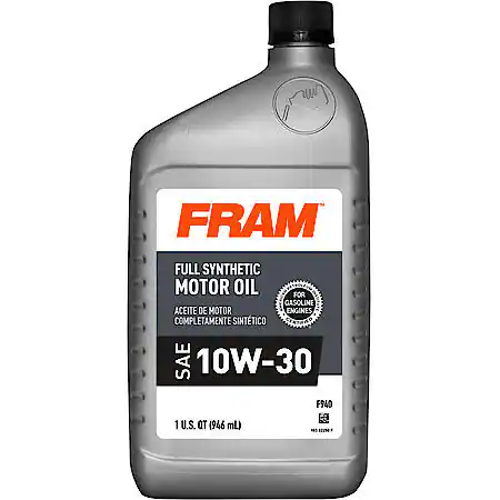 FRAM Full Synthetic 10W-30 Motor Oil: 1 Quart