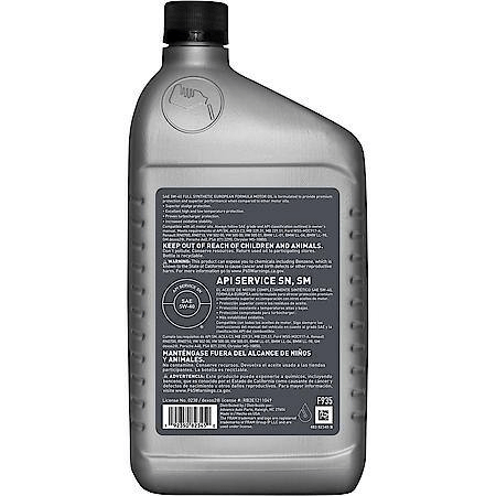 FRAM Full Synthetic 5W-40 European Motor Oil: 1 Quart