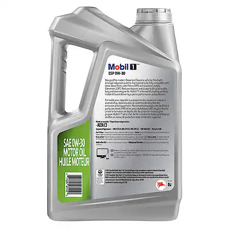Mobil 1 ESP 0W-30 Full Synthetic Motor Oil 5 Quart