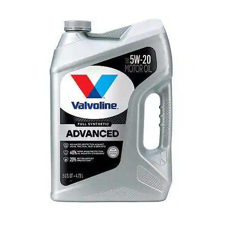 Valvoline Advanced Full Synthetic 5W-20 Motor Oil: Maximizes Engine Life, 5 Quart