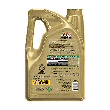 Castrol EDGE Extended Performance 5W-30 Advanced Full Synthetic Motor Oil: 5 Qt