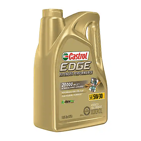 Castrol EDGE Extended Performance 5W-30 Advanced Full Synthetic Motor Oil: 5 Qt