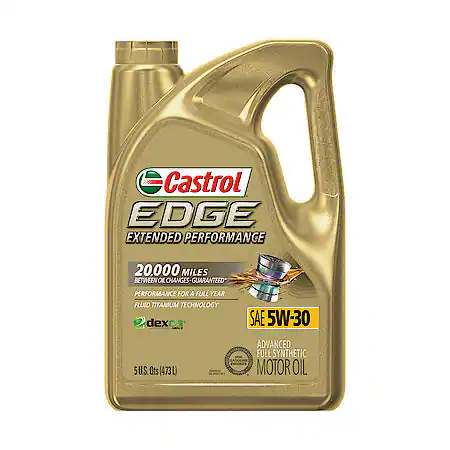 Castrol EDGE Extended Performance 5W-30 Advanced Full Synthetic Motor Oil: 5 Qt