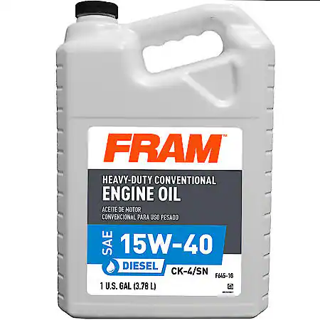 FRAM Conventional Heavy Duty 15W-40 Motor Oil: 1 Gallon