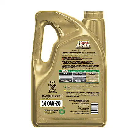 Castrol EDGE Extended Performance 0W-20 Advanced Full Synthetic Motor Oil: 5 Qt