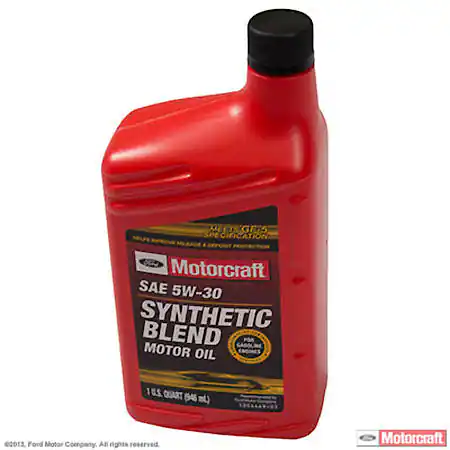 Motorcraft Synthetic Blend 5W30 Motor Oil: Original Equipment for Ford Motor Company Vehicles, 1 Quart