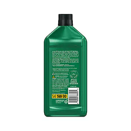 Castrol GTX High Mileage Synthetic Blend 5W-30 Motor Oil: Helps Protect Emission Systems, 1 Quart