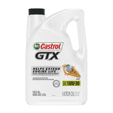 Castrol GTX 10W-30 Conventional Motor Oil: 5 Quart