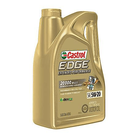 Castrol EDGE Extended Performance 5W-20 Advanced Full Synthetic Motor Oil: 5 Qt