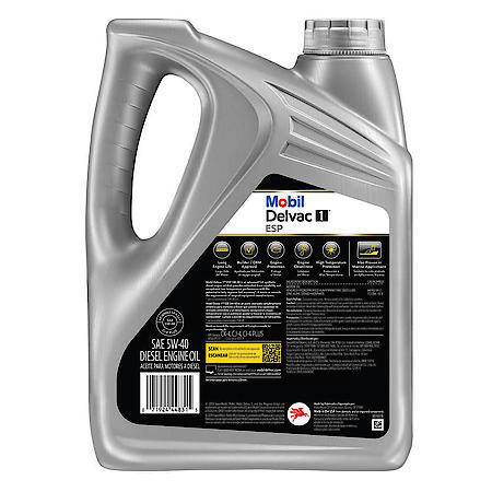 Mobil Delvac 1 ESP 5W-40 Full Synthetic Heavy Duty Diesel Engine Oil, 1 Gallon
