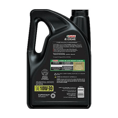 Castrol EDGE 10W-30 Full Synthetic Motor Oil 5 Quart