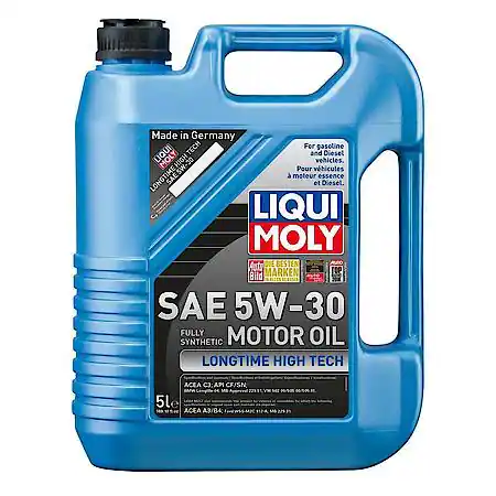 LIQUI MOLY Longtime High Tech Full Synthetic 5W-30 Motor Oil: Wear Protection, Maximum Performance, 5 Liter