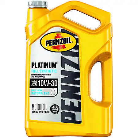 Pennzoil Platinum 10W-30 Full Synthetic Motor Oil, 5 Quart